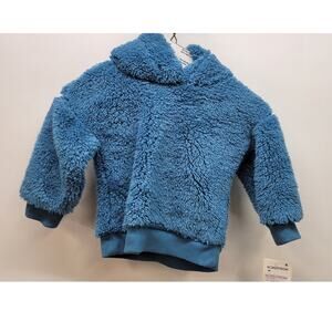 Tucker + Tate Baby Boy Blue Sherpa Hoodie Sweater 9M